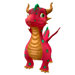 Pink dragon symbol of 2014