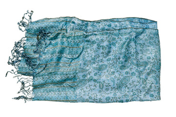 Folded shawl isolated