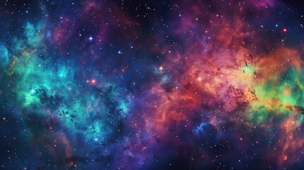 Fototapeta premium Colorful cosmic wonders concept