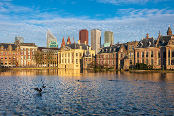 view of The Hague and its courthouse, Holland, Netherlands
