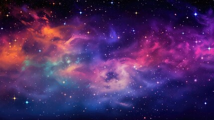 Vibrant cosmic artistry