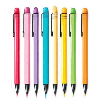 Vibrant colors vector felt pen stains