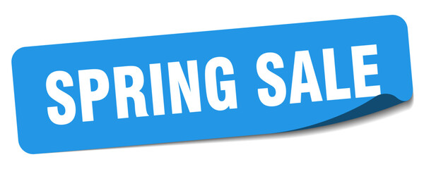 spring sale sticker. spring sale label