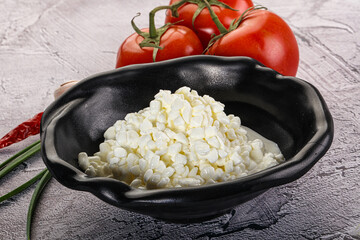 Cottage cheese Curd in the bowl