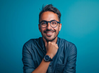 Obraz premium Fashionable Young Professional: A Portrait of Confidence