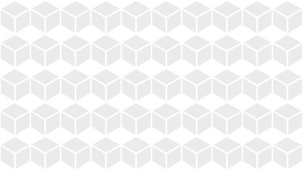 Grey background with rhombus and cubes