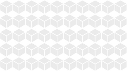 Grey background with rhombus and cubes