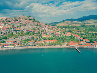 Mytilene Molivos town and the castle with its historical city texture is another beauty
