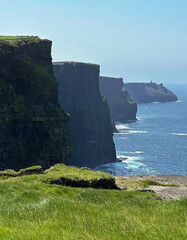 Ireland. The famous Cliffs of Moher on the Atlantic Ocean.