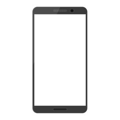 Realistic phone mockup isolated on white