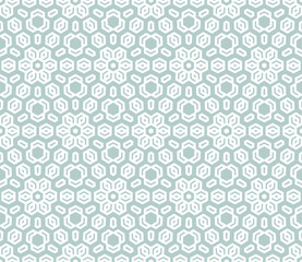 Fototapeta na wymiar Floral ornament. Seamless light blue and white classic background with flowers. Pattern with repeating floral elements. Ornament for wallpaper and packaging