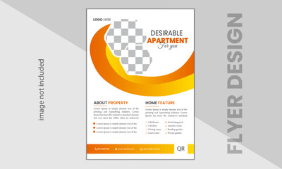 Attractive and unique real estate flyer design
