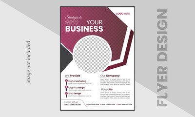 Unique and modern corporate flyer design