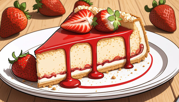 Strawberry Cheesecake with Strawberry