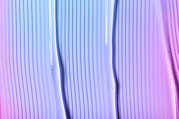 texture gel serum on multicolored background