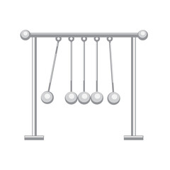 Newtons cradle icon vector element design template