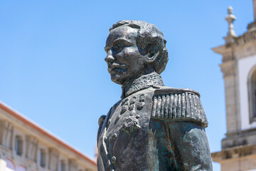statue in honor of D.Luis in the square of Covilhã-portugal.
