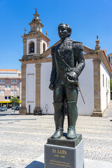 statue in honor of D.Luis in the square of Covilhã-portugal.