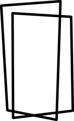 frame geometric card decorative element vector hand drawn elegant