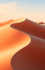 sand wave is blown from one spot in the dunes of namibia sand