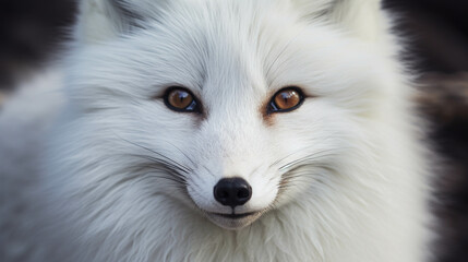 Fototapeta premium Close-up photo of a white fox.