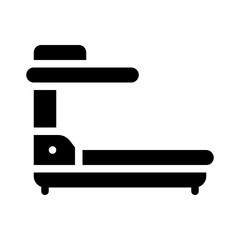 treadmill glyph icon