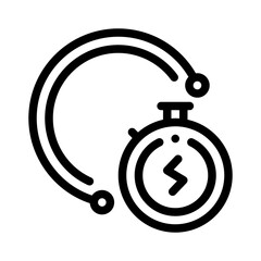 stopwatch line icon