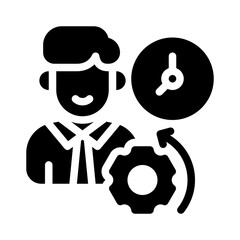 manager glyph icon