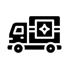 truck glyph icon