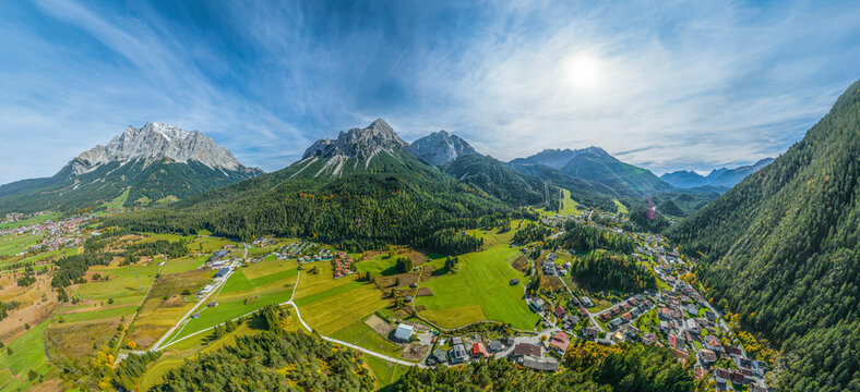 Sonniger Herbsttag im Tiroler Ausserfern rund um Biberwier