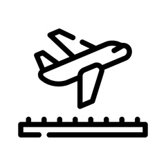 plane line icon