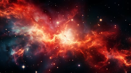 Fototapeta na wymiar Stunning Cosmic Nebula Space Scene with Vibrant Colors