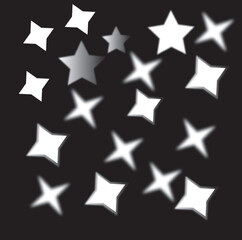 Star pattern with a black background for your high-definition design
