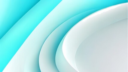 cyan and white color wave gradient abstract background