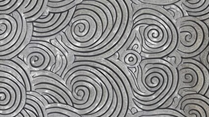 Naklejka premium wave art line pattern 