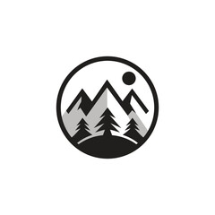 The Mountain Vector Logo Template.