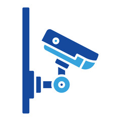 cctv icon vector or logo illustration glyph color style