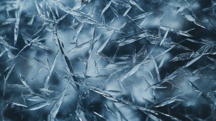 Obraz premium ice on the window