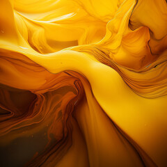 yellow, liquid, fluid, paint, waves, motion, background, wallpaper, soft, golden, orange, light, wave, gold, curve, backgrounds, material