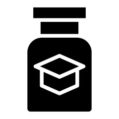 pill bottle glyph 