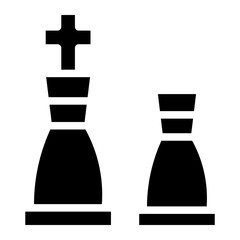 Naklejka premium chess glyph
