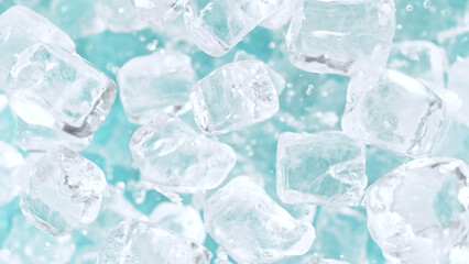 Crushing Ice Explosion Texture Background, Close-up