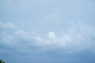 blue sky with cloud. natural background with copy space.
