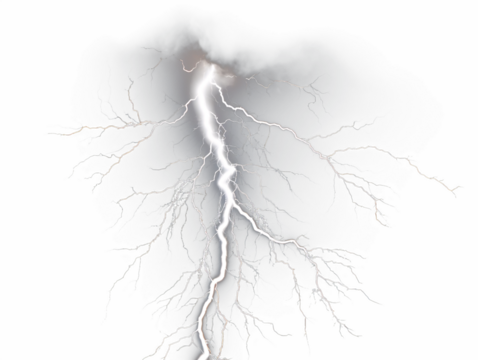 thunderbolt isolated