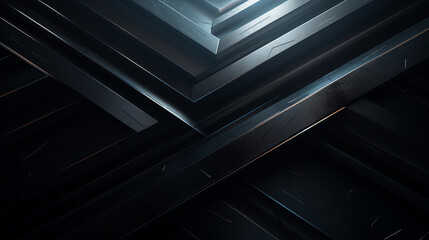 Obraz premium Techno Noir Odyssey, sleek and mysterious banner with a dark, grainy background, Created using generative AI