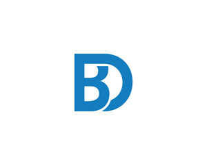 Fototapeta premium BD DB LOGO DESIGN VECTOR TEMPLATE