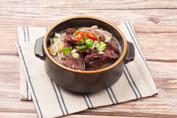 Soup to soothe an upset stomach caused by drinking the night before.