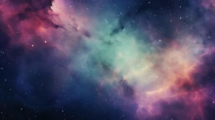 Foto op Canvas universe space digital background illustration planets nebula, exploration celestial, cosmos satellite universe space digital background © vectorwin