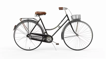Keuken foto achterwand Fiets Bicycle isolated on white background