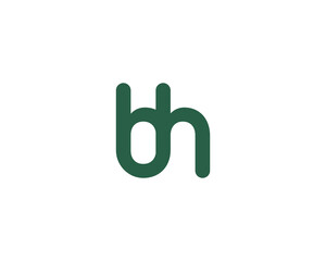 BH LOGO DESIGN VECTOR TEMPLATE